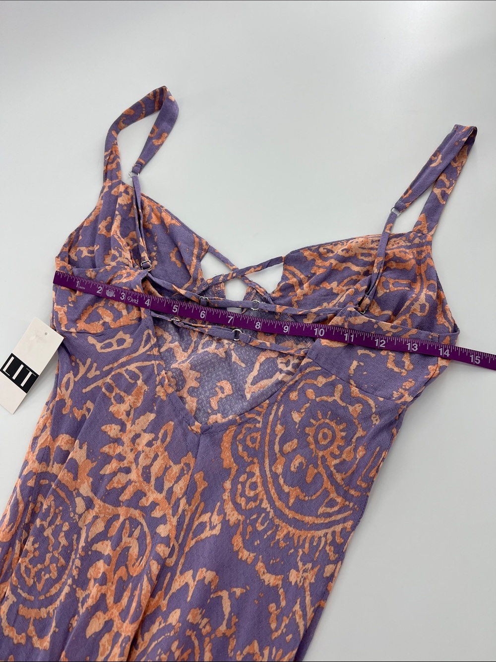 Free People Mystical Mindset Printed Maxi Slip Dress Dusty Lilac Combo / Small - Picture 8 of 10